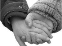holding hands