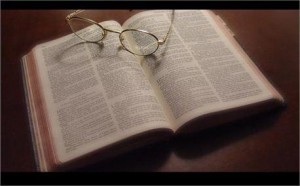 small bible glasses study
