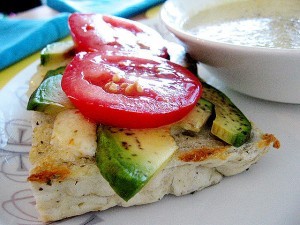 tomato avocado sandwich